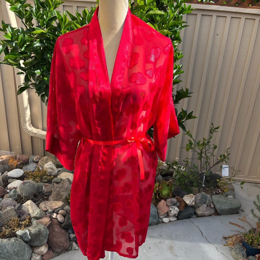 Frederick’s of Hollywood hearts robe ❤️❤️❤️